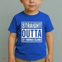 Straight Outta St Thomas Usvi Holiday Matching Gift Toddler T-Shirt thumb 2