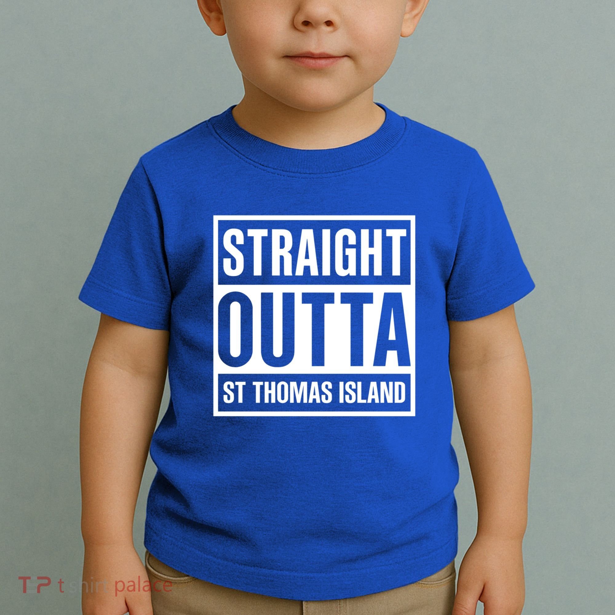 Straight Outta St Thomas Usvi Holiday Matching Gift Toddler T-Shirt