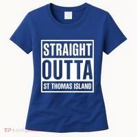 Straight Outta St Thomas Usvi Holiday Matching Gift Women's T-Shirt thumb 0