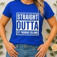 Straight Outta St Thomas Usvi Holiday Matching Gift Women's T-Shirt thumb 2