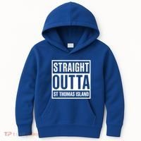 Straight Outta St Thomas Usvi Holiday Matching Gift Kids Hoodie thumb 0