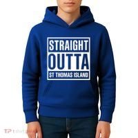 Straight Outta St Thomas Usvi Holiday Matching Gift Kids Hoodie thumb 4