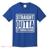 Straight Outta St Thomas Usvi Holiday Matching Gift Kids T-Shirt thumb 0
