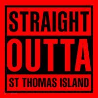 Straight Outta St Thomas Usvi Holiday Matching Gift Santa Hat thumb 1