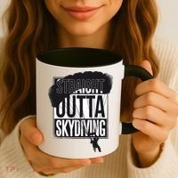Straight Outta Skydiving Coffee Mug thumb 3