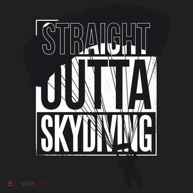 Straight Outta Skydiving 40oz Vacuum Insulated Stainless Steel Travel Tumbler