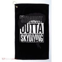 Straight Outta Skydiving Golf Towel thumb 0