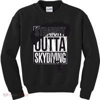 Straight Outta Skydiving Kids Sweatshirt thumb 0