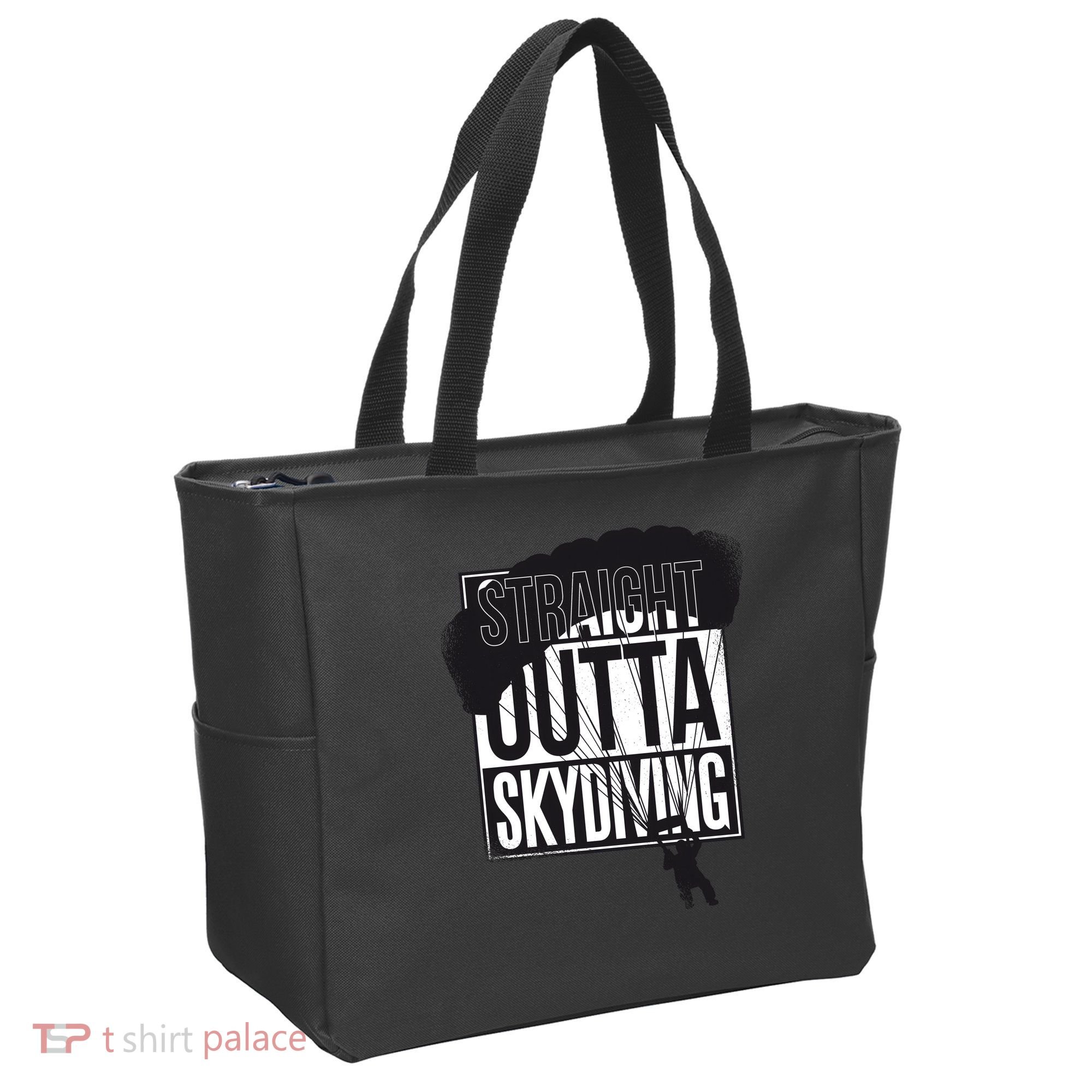 Straight Outta Skydiving Tote Bag