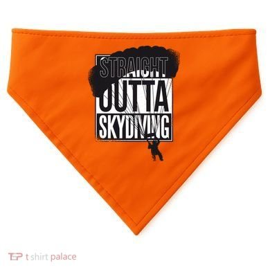 Straight Outta Skydiving USA-Made Doggie Bandana
