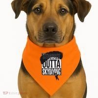 Straight Outta Skydiving USA-Made Doggie Bandana thumb 1