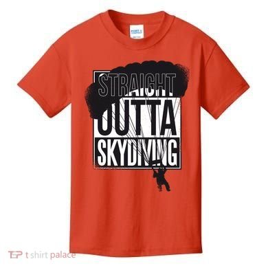 Straight Outta Skydiving Kids T-Shirt