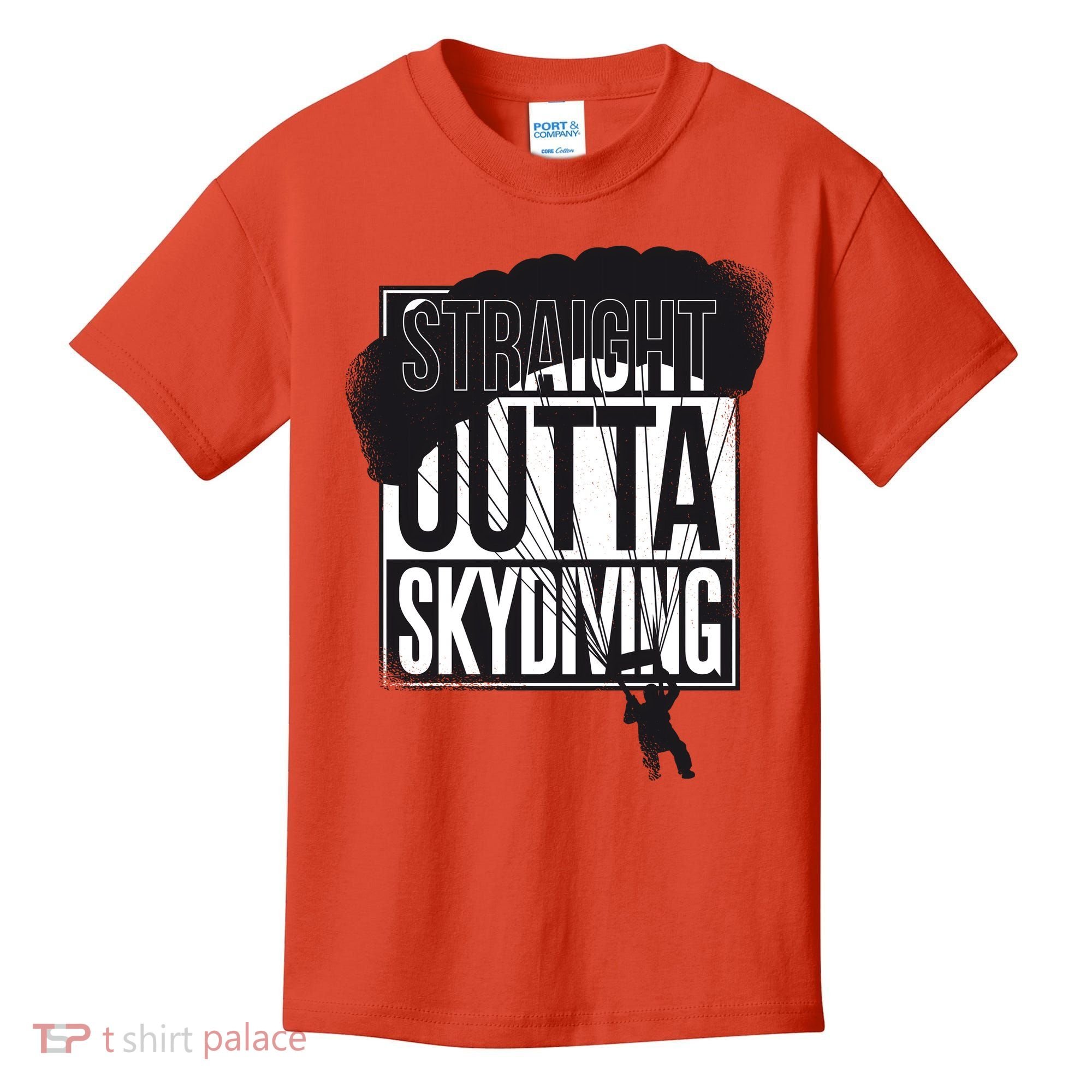 Straight Outta Skydiving Kids T-Shirt
