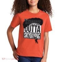 Straight Outta Skydiving Kids T-Shirt thumb 2