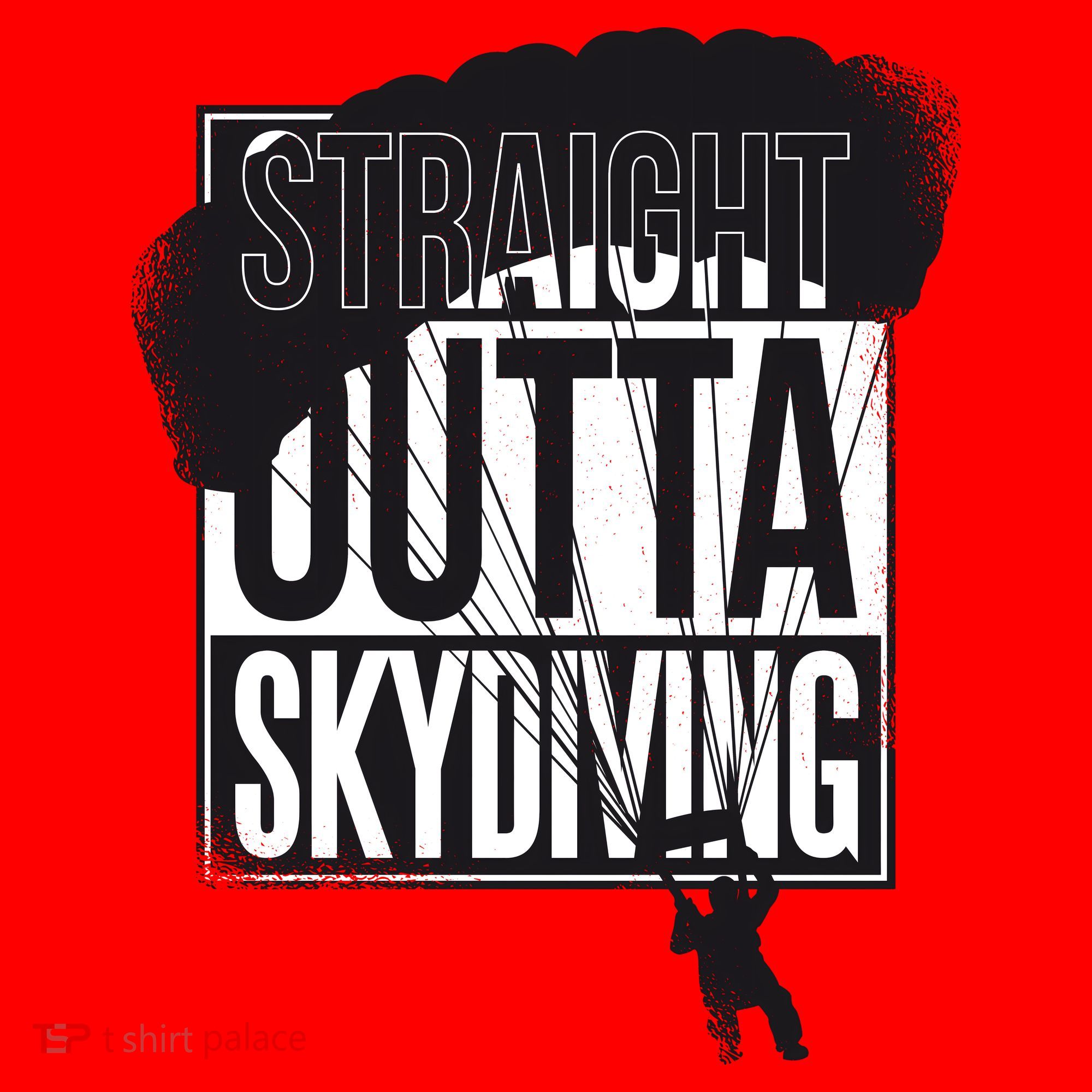 Straight Outta Skydiving Santa Hat