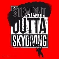Straight Outta Skydiving Santa Hat thumb 1
