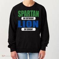 Spartan On Saturday Lion On Sunday Women's Sweatshirt thumb 0