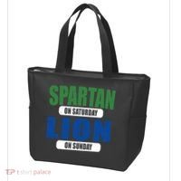 Spartan On Saturday Lion On Sunday Tote Bag thumb 3