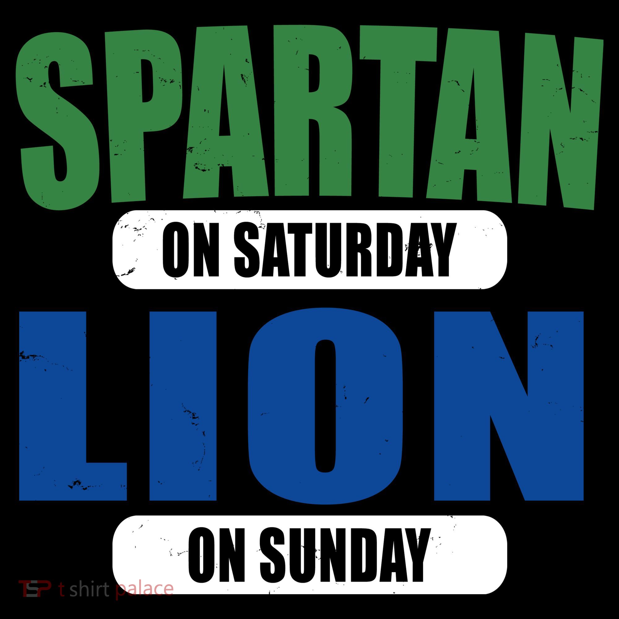 Spartan On Saturday Lion On Sunday Tote Bag