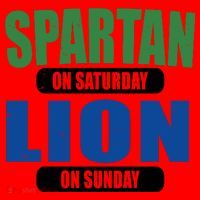 Spartan On Saturday Lion On Sunday Santa Hat thumb 1
