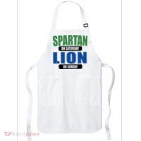 Spartan On Saturday Lion On Sunday Apron thumb 0