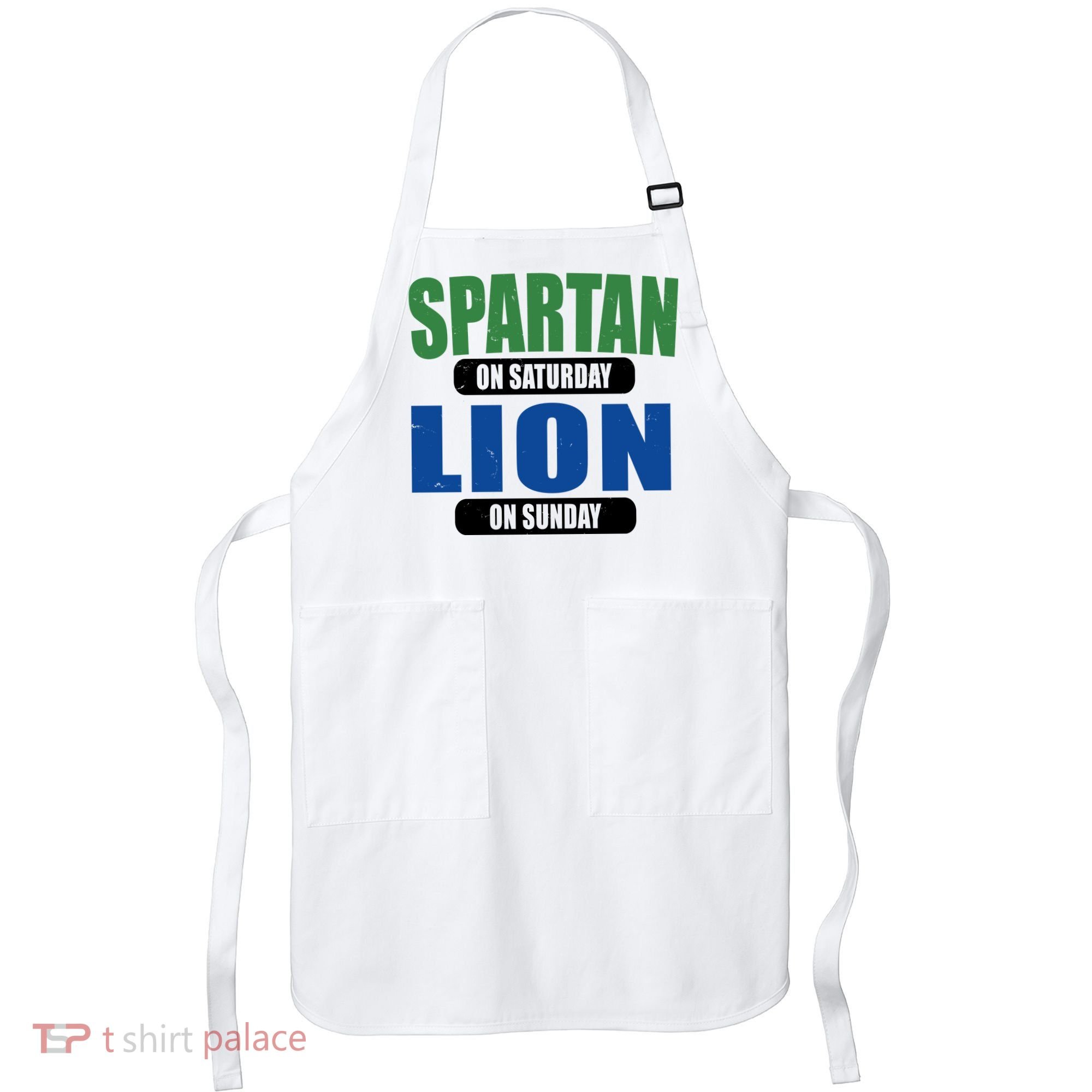 Spartan On Saturday Lion On Sunday Apron