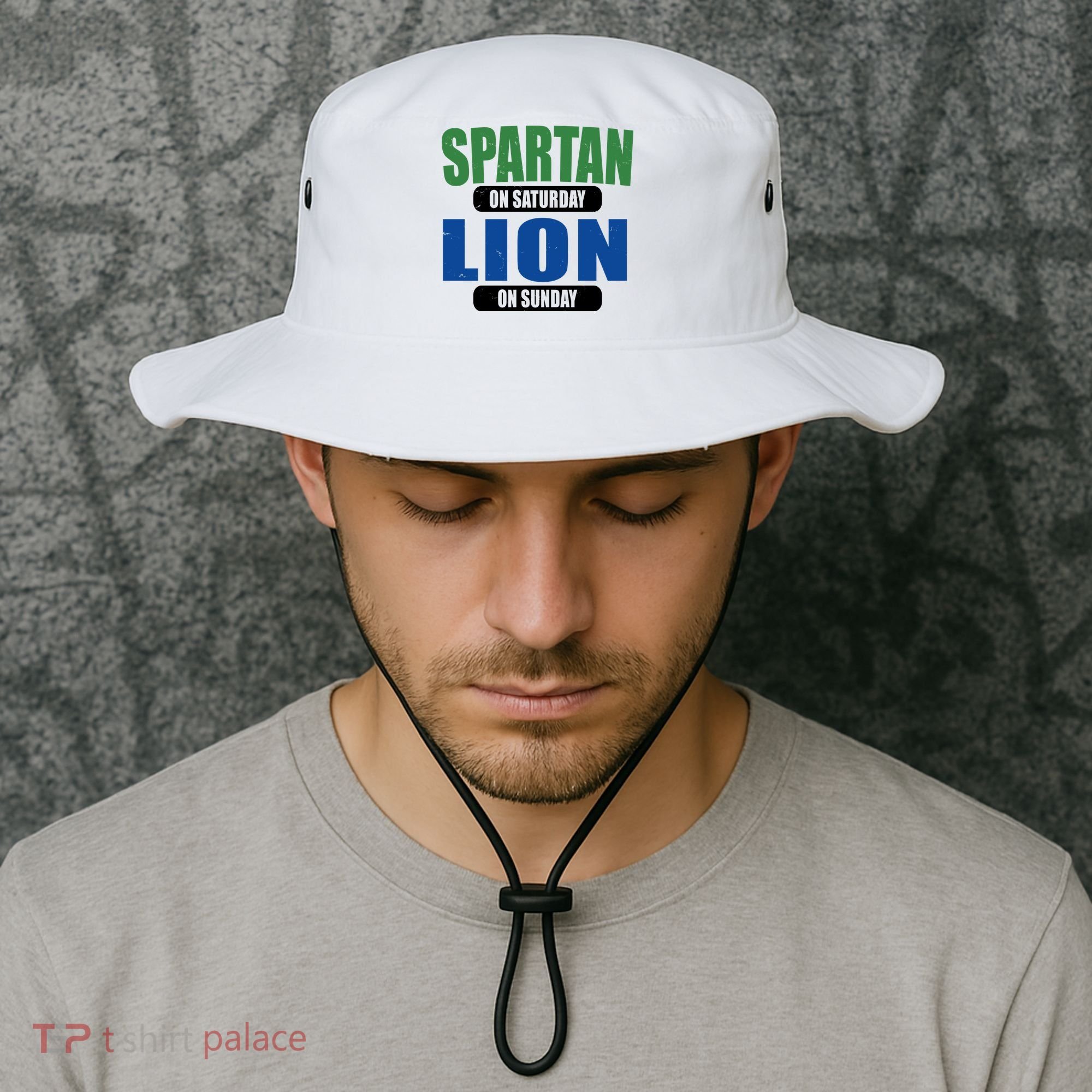 Spartan On Saturday Lion On Sunday Bucket Hat