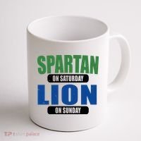 Spartan On Saturday Lion On Sunday Coffee Mug thumb 1