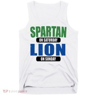 Spartan On Saturday Lion On Sunday Tank Top
