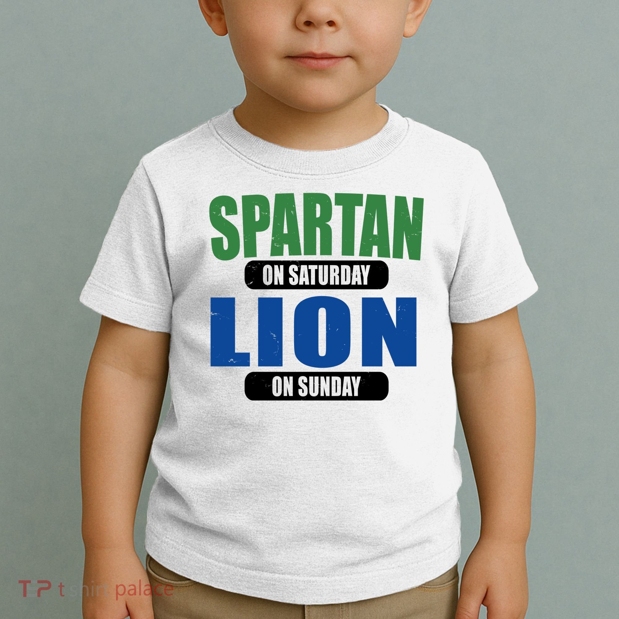 Spartan On Saturday Lion On Sunday Toddler T-Shirt