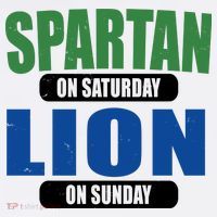 Spartan On Saturday Lion On Sunday Kids Hoodie thumb 5