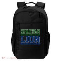 Spartan On Saturday Lion On Sunday Funny Detroit Backpack thumb 0