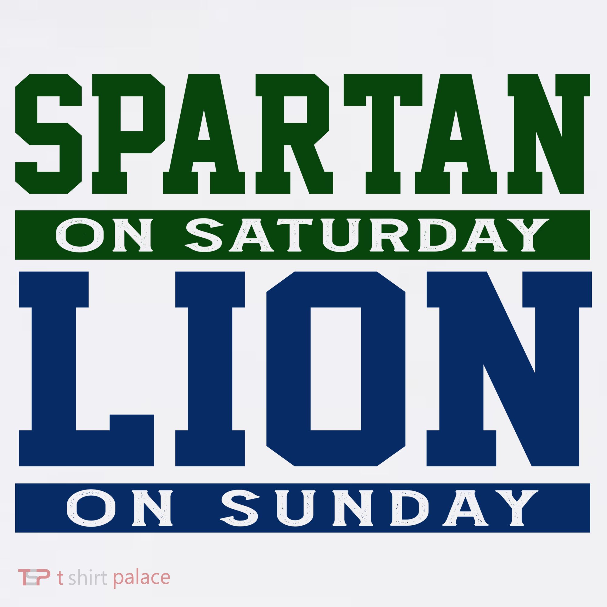 Spartan On Saturday Lion On Sunday Funny Detroit Women's Tank Top