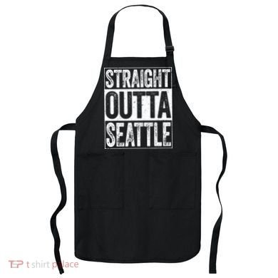 Straight Outta Seattle Washington Apron