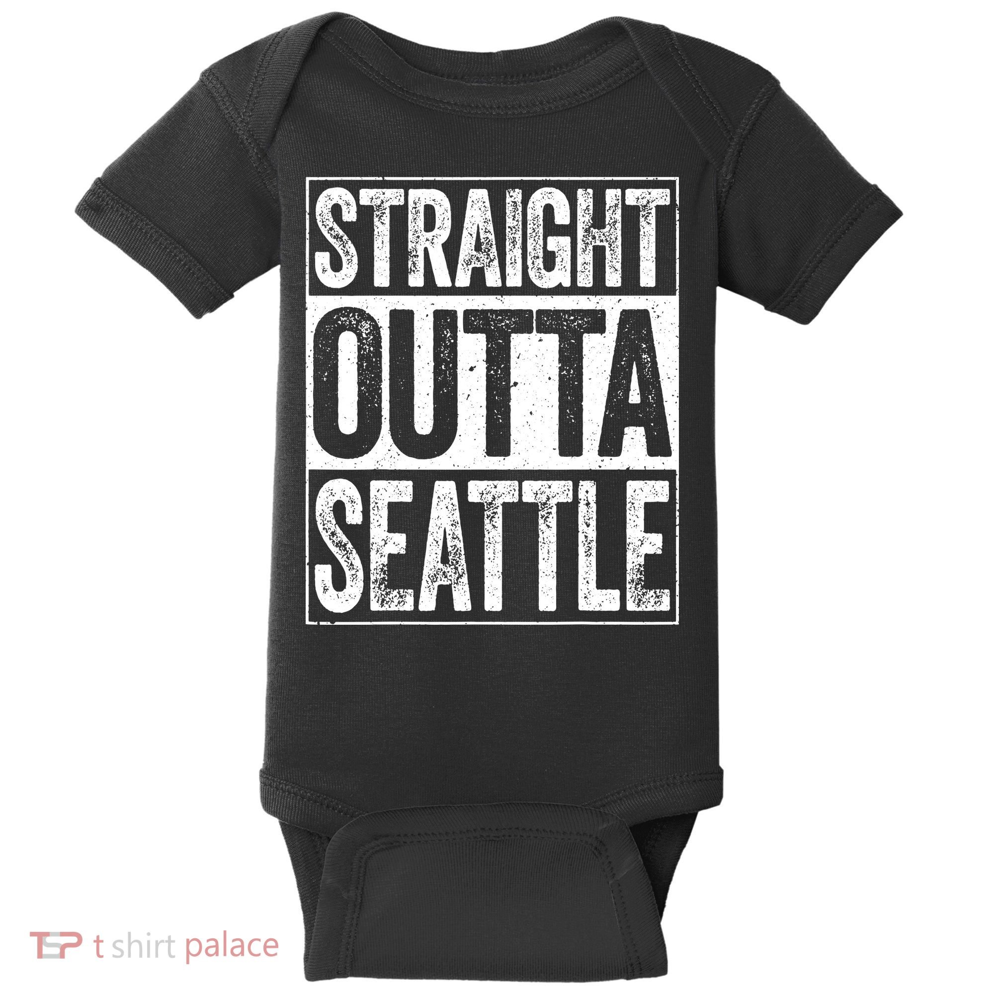 Straight Outta Seattle Washington Baby Bodysuit