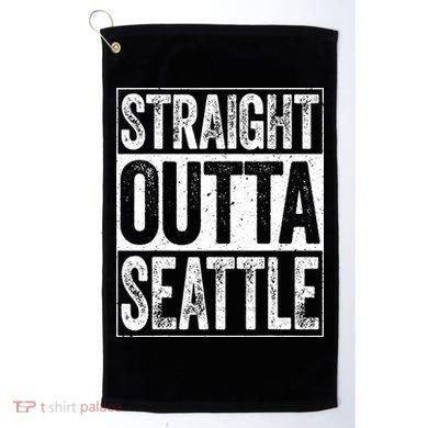 Straight Outta Seattle Washington Golf Towel