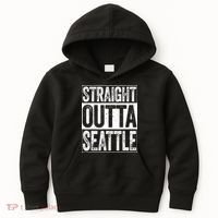 Straight Outta Seattle Washington Kids Hoodie thumb 0