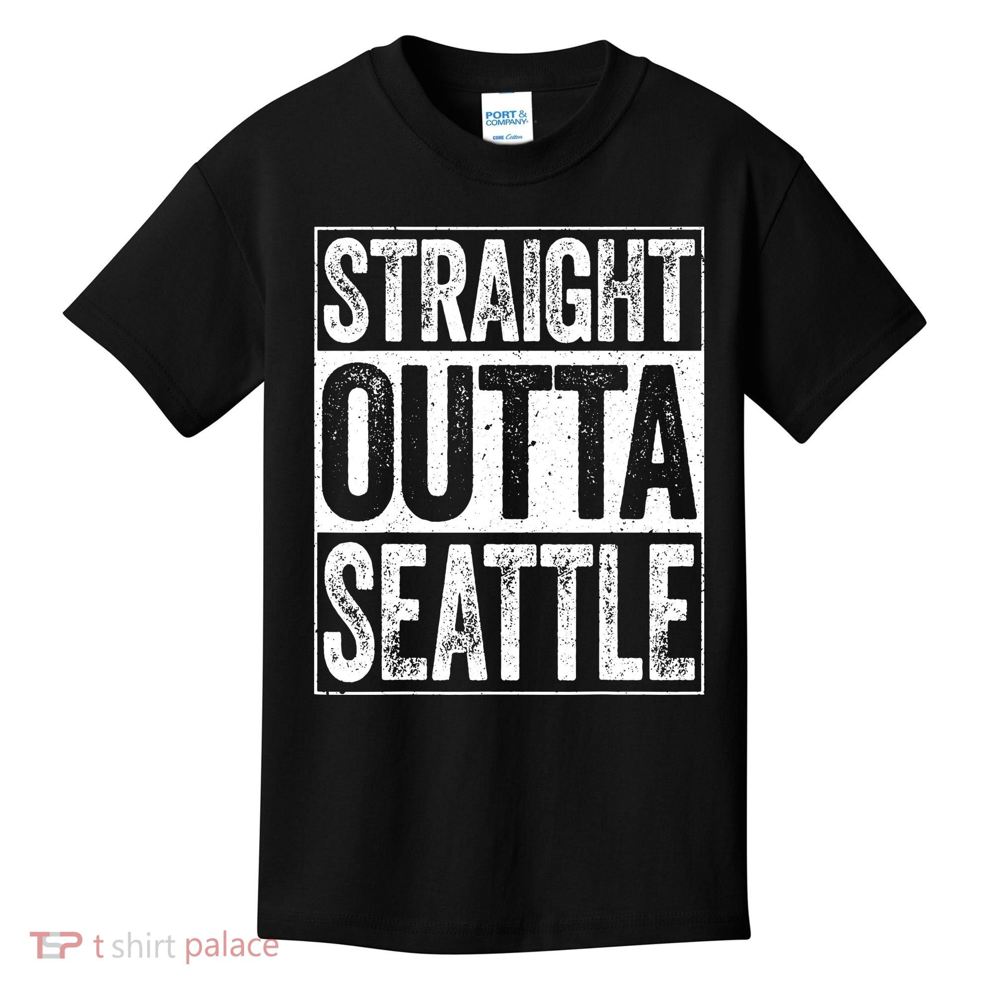Straight Outta Seattle Washington Kids T-Shirt
