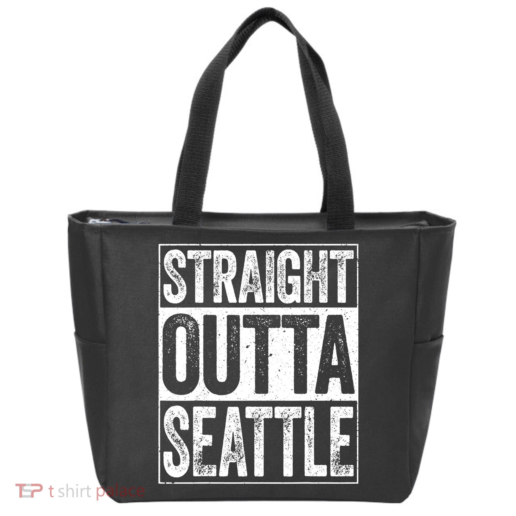 Straight Outta Seattle Washington Tote Bag