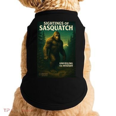 Sightings Of Sasquatch Cryptid Mystery Forest Doggie Tank