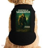 Sightings Of Sasquatch Cryptid Mystery Forest Doggie Tank thumb 0