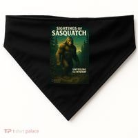 Sightings Of Sasquatch Cryptid Mystery Forest USA-Made Doggie Bandana thumb 0