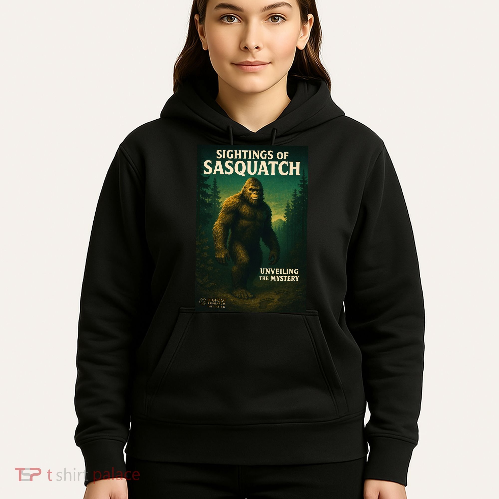 Sightings Of Sasquatch Cryptid Mystery Forest Hoodie