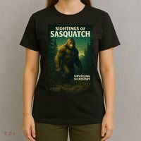 Sightings Of Sasquatch Cryptid Mystery Forest T-Shirt thumb 4