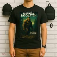 Sightings Of Sasquatch Cryptid Mystery Forest T-Shirt thumb 6