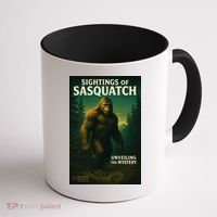 Sightings Of Sasquatch Cryptid Mystery Forest Coffee Mug thumb 1