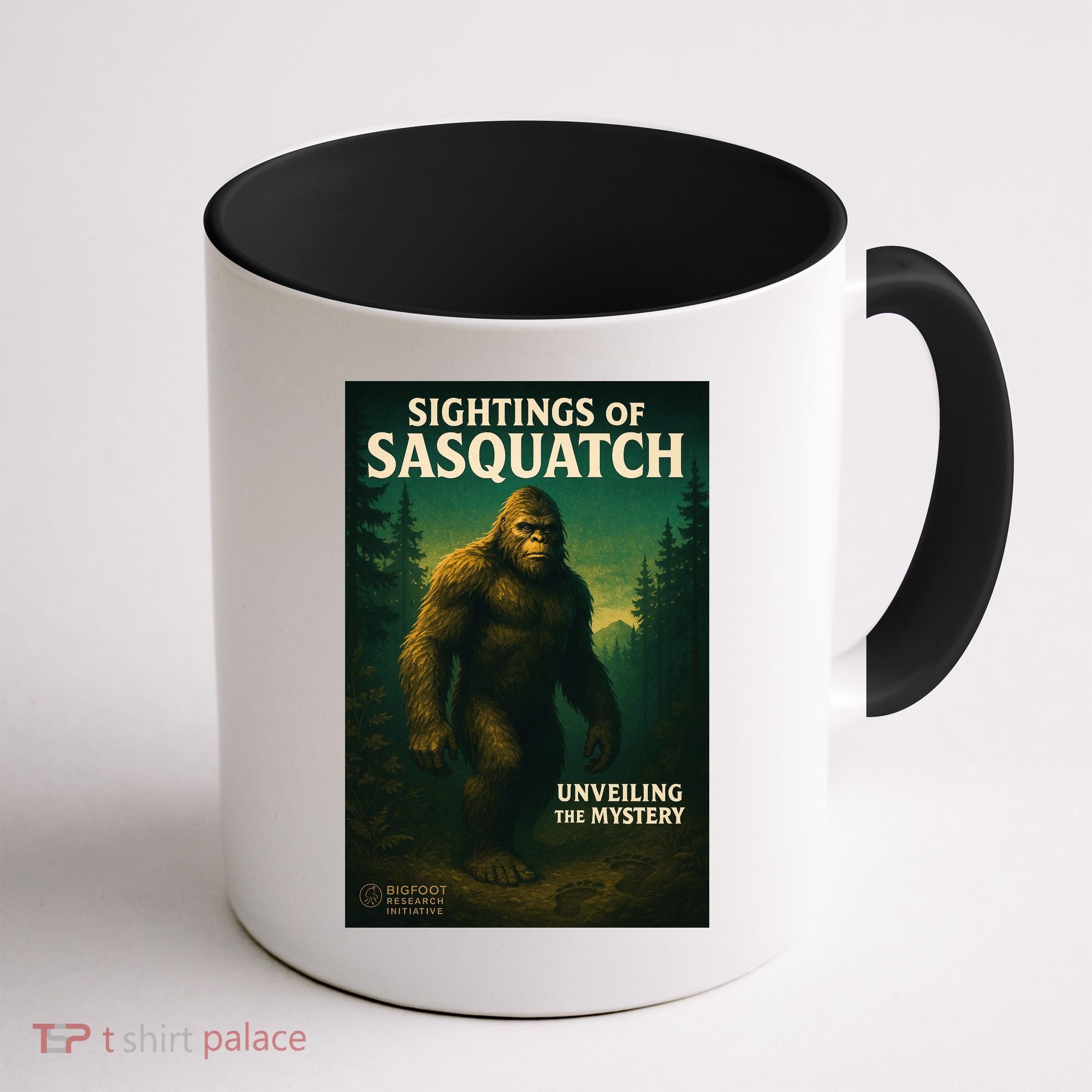 Sightings Of Sasquatch Cryptid Mystery Forest Coffee Mug