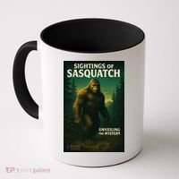 Sightings Of Sasquatch Cryptid Mystery Forest Coffee Mug thumb 0