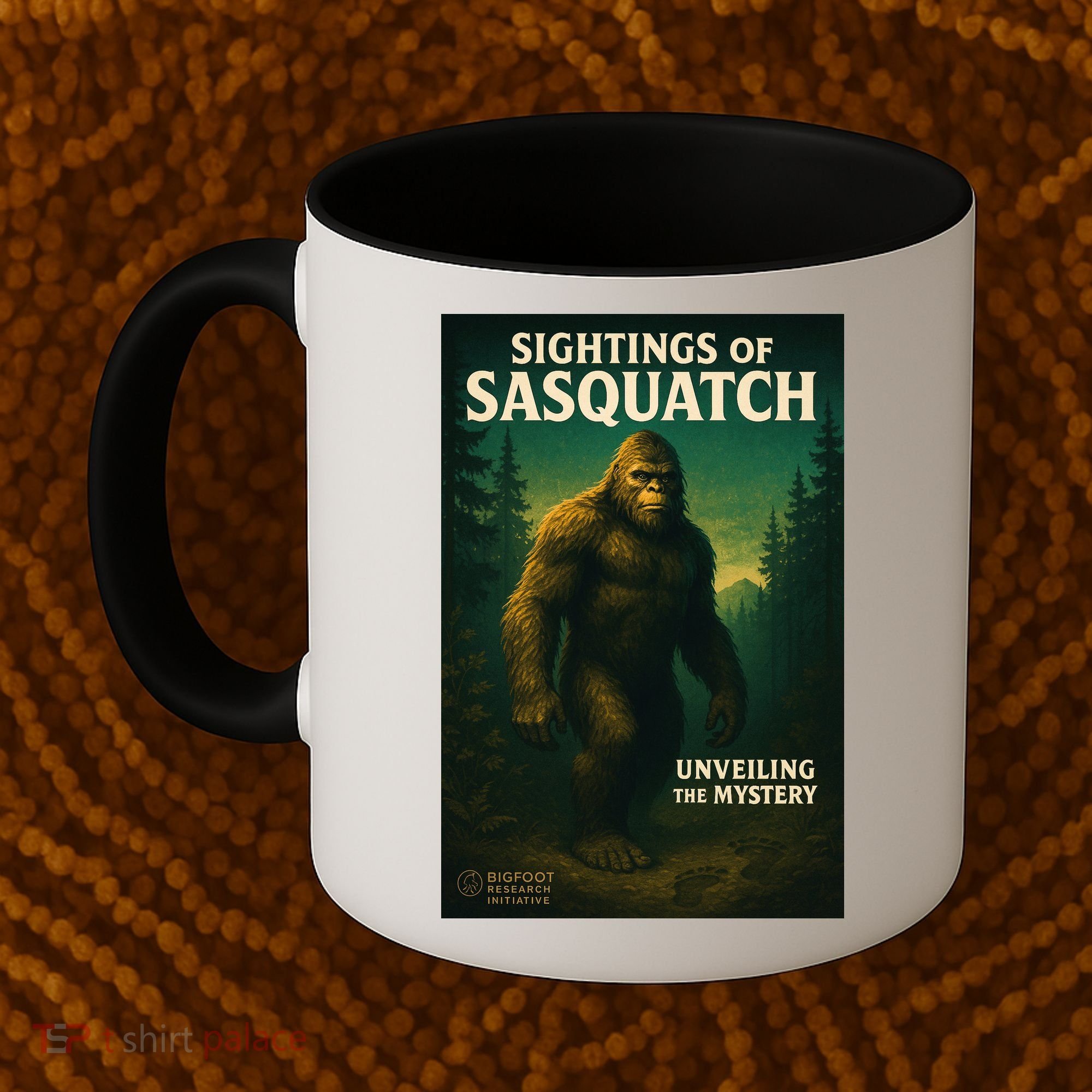 Sightings Of Sasquatch Cryptid Mystery Forest Coffee Mug