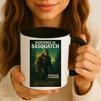Sightings Of Sasquatch Cryptid Mystery Forest Coffee Mug thumb 3